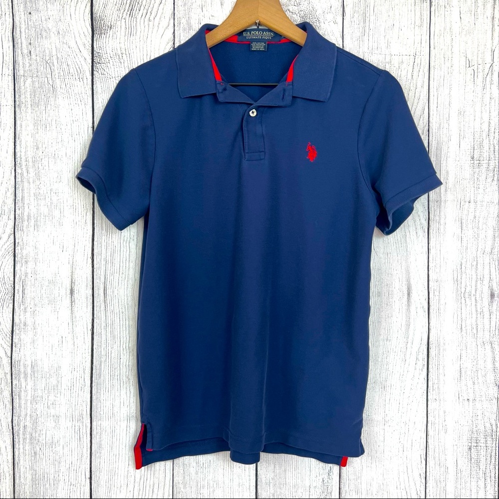 U.S. Polo Assn. Ultimate Pique mens collard short sleeve shirt